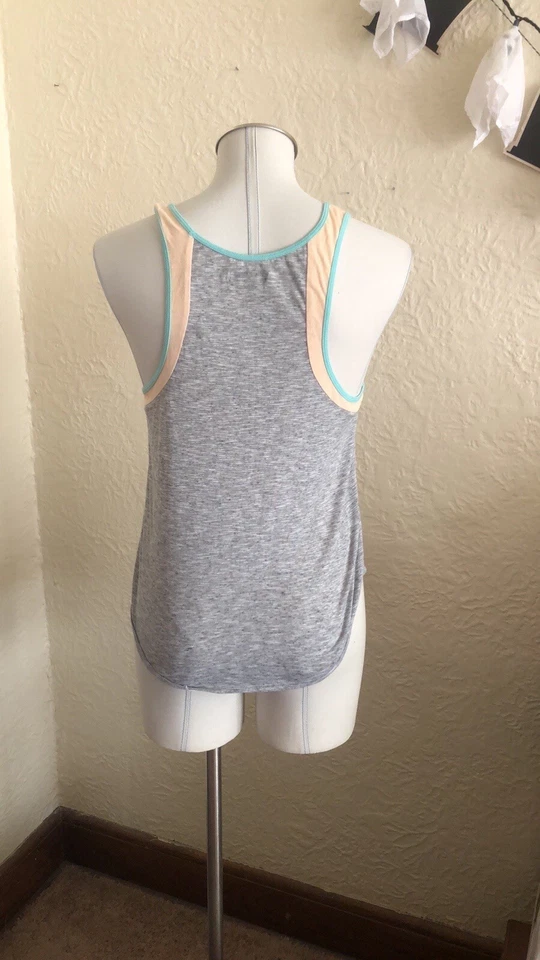 Urban Outfitters BDG Color Block Light Blue Retro Stripe Tank Top Small - Image 4 of 4