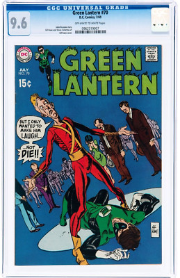   GREEN LANTERN 70 CGC 9.0 7/69 JOHN BROOME GIL KANE VINCE COLLE Off W to White