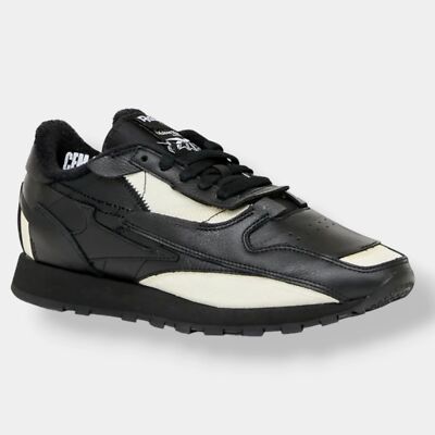 $675 Maison Margiela x Reebok Unisex Black Project Sneaker Shoe Size EU 39/US 7