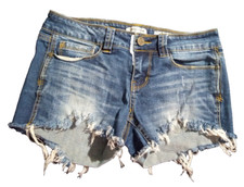 Indigo Rein Forever Women's Junior Blue Jeans Short size 7
