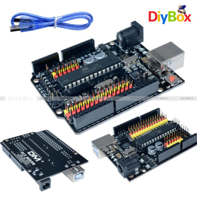 Fit For Arduino UNO R3 PLUS Sensor I/O Shield Atmega328P16U2 Expansion Board DIY