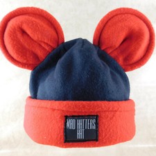 Mad Hatters Hat Factory Winter Hat with Mouse Ears - SIZE ADULT SMALL