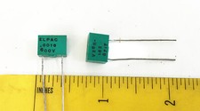 2 NOS Elpac Capacitors .0018 uf  600 v