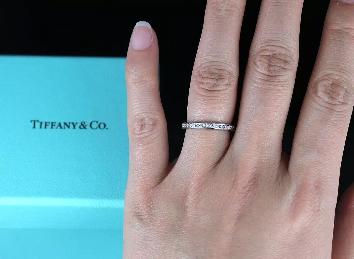 Tiffany & Co. Princess Cut Diamond Engagement Ring & Wedding Band – Bella  Rosa Galleries