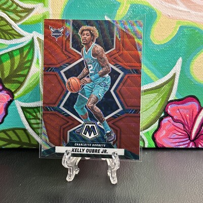 2021-22 Panini Mosaic Red Wave Prizm #188 Kelly Oubre Jr. Hornets