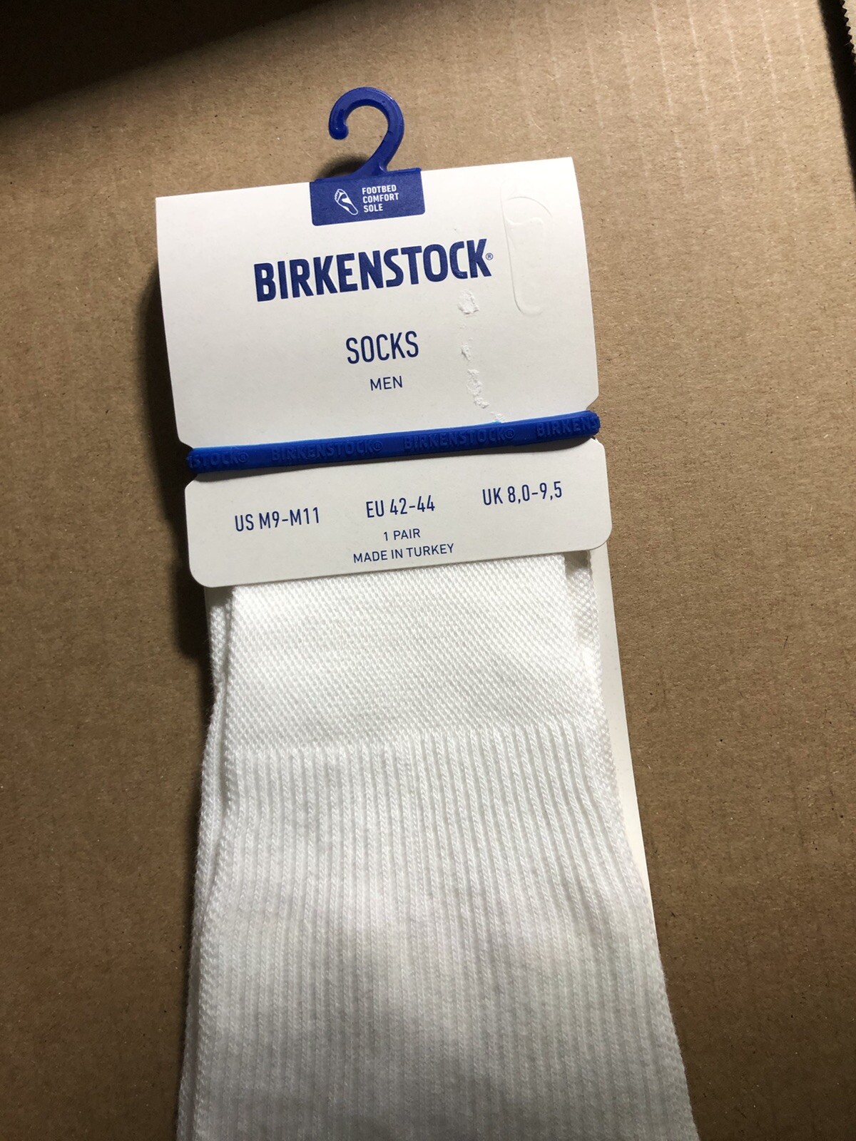 SAOLA Calze Birkenstock plantare suola comoda bianche taglia US M9 M11