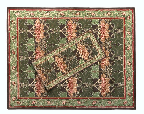 Handmade Pattern William Morris Cecil Green Traditional Without 70 x 150 cm - 第 2/16 張圖片