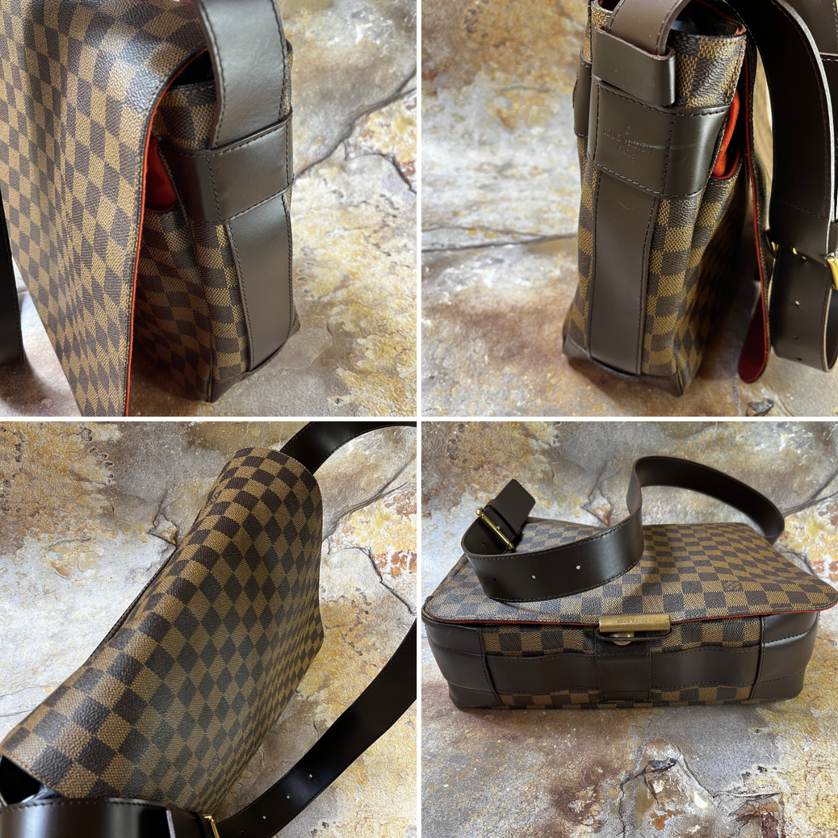 Louis Vuitton Bastille Shoulder Bag Damier Ebene Brown  display picture 3