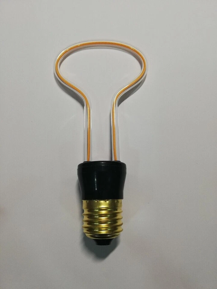 LAMPADA LED FILAMENTO E27 4W  RETRò INTERNO 2200K SOFT FILAMENT VINTAGE EDISON - Immagine 4 di 4
