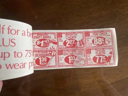 Vintage Coupon Book 1987 VTG Rare Nostalgic Old - Picture 4 of 7