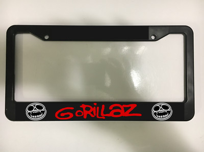 Gorillaz Band Fan Music Song Feel good inc. Black License Plate Frame NEW