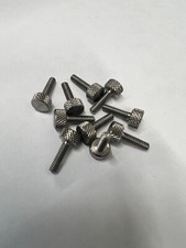 Knurled Thumb Screw Stainless Steel 6-32 Thread 1/2 length - 10 Pieces - 7127