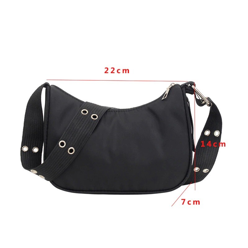 Neon Crossbody Bag Casual Basic Streetwear Hip Hop Nylon