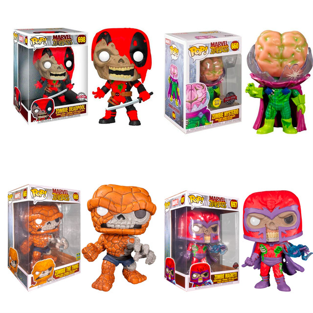En Oferta Funko Pop! Zombie Mysterio Deadpool Magneto The Thing Se Vinyl Figure