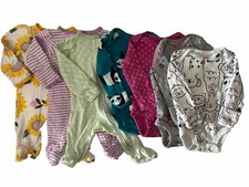 Carters Newborn Girls Lot Of 7 One Piece Panda Owl Flowers