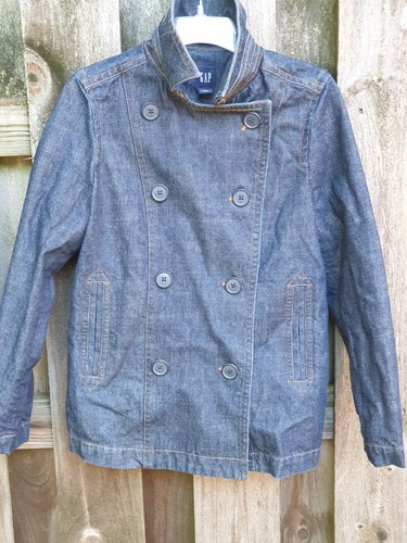 double breasted jean jacket