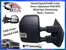 For 2017-2022 Ford F-250 F-350 Right Front Door Side View Mirror Signal BSM
