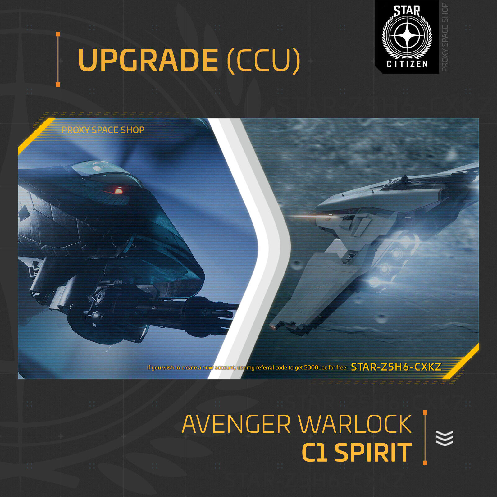 Star Citizen Ship - A1 Spirit - LTI Lifetime Insurance - Crusader