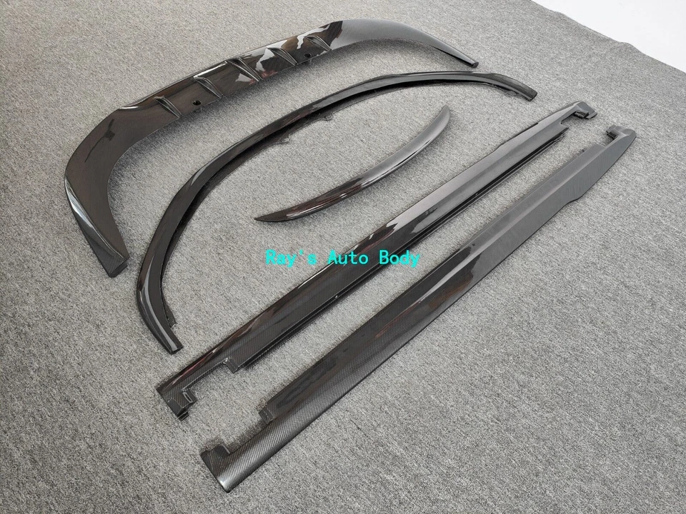 Difusor lateral delantero trasero de fibra de carbono Fit Bentley Continental GT 15-18 Foto 4 de 4