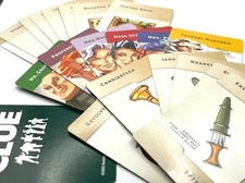 Clue Board Game Complete Set of Cards Replacement Deck 2002 -2005 Green Back