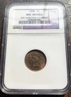 1908 Indian Head Cent Penny NGC Slabbed & Graded UNC Details OBV Cleaned Sharp