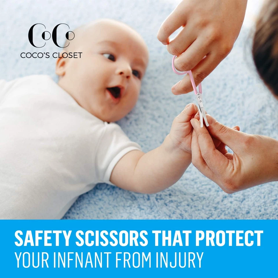 Tijeras de seguridad para uñas de bebé punta de hoja redondeada - Tijeras de seguridad para bebés y niños pequeños - Foto 4 de 4