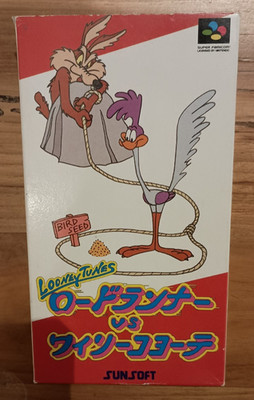 ROAD RUNNER VS WILE E COYOTE Looney Tunes Super Famicom CIB