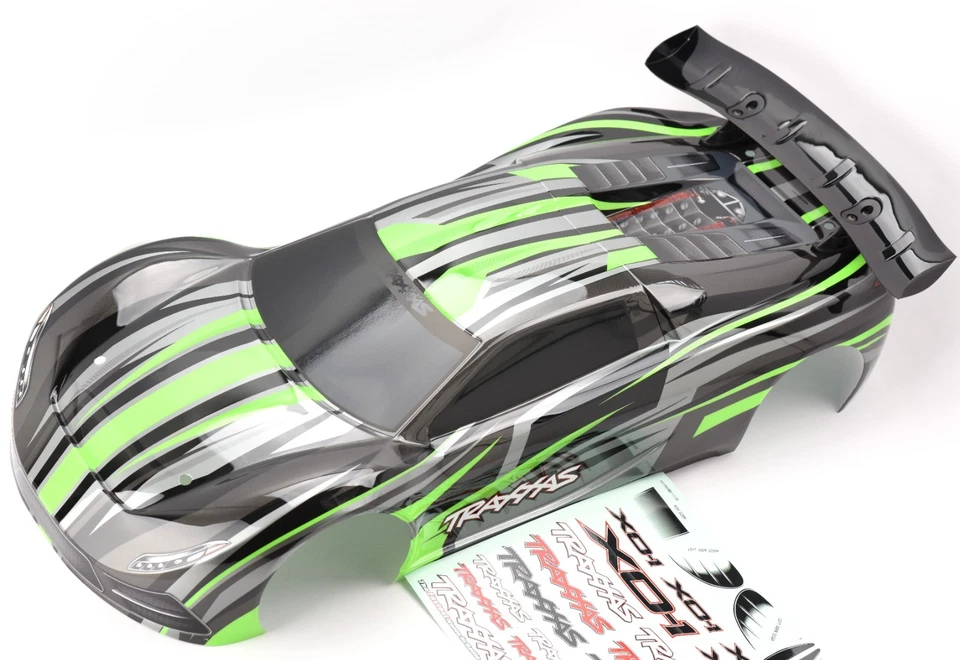 Fits Traxxas XO-1 UPDATED BODY shell Green 2022 (painted cover & decal 64077-3 - Image 2 of 4