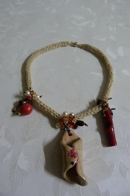 Keramik  Schmuck  Unikat - Bild 1 von 4