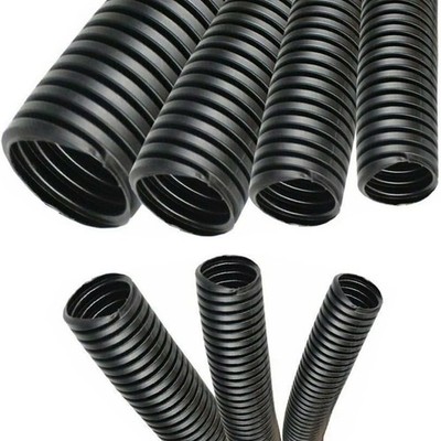 Electriduct 2'' Polypropylene Non-Slit Wire Loom Corrugated Flexible Conduit - 10