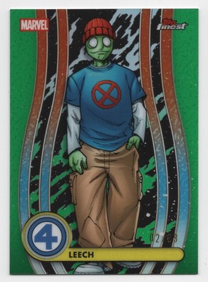 2026 Topps Finest Marvel Fantastic Four Leech #026 Green Refractor Common /99