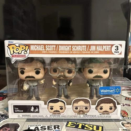 Funko Pop! TV: The Office - Michael/Dwight/Jim - Walmart Exclusive 3-Pack