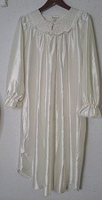 Vintage Cachet Victorian Nightgown Shiny Second Skin Satin M Granny Grammy