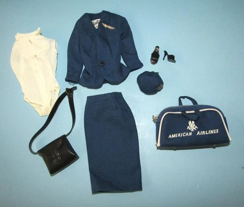 Barbie: VINTAGE Complete AMERICAN AIRLINES STEWARDESS Outfit! 1960'S