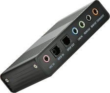Sound Card, 6 Channel External Sound Card USB 2.0 External 5.1 Surround Sound