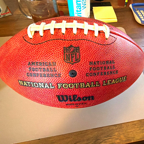 Wilson NFL Football Brown/White with Skittles & Snickers Logos, 1 Ball