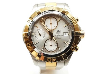 Tag Heuer Caf2120 41 Aquaracer Chronograph Two-tone Steel Watch