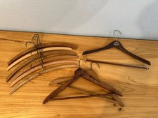 Vintage Wood Hangers Lot of 9 Including The Fairmont Hotel