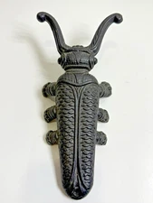 Cast Iron Beetle Scarab Boot Jack Puller Scraper JM 133 - 9.5" Long Vintage