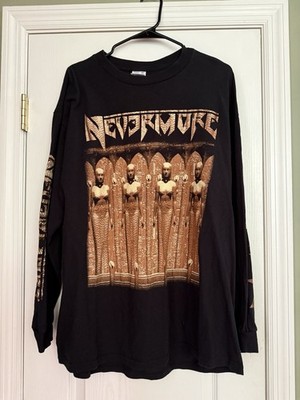 Nevermore XL 1995 European Tour Long Sleeve Shirt Heavy Metal VTG Rare