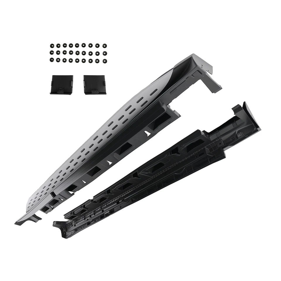 estribo lateral negro para Mercedes-Benz GL GLS Clase X166 2013-2018 Foto 3 de 4