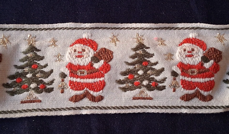 GALON ANCIEN PASSEMENTERIE VINTAGE - NOEL - Photo 2/2