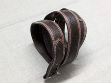 vintage ARIAT buckle belt WESTERN brown leather 44 stiched edges COWBOY rodeo
