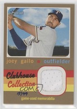 2020 Topps Heritage Clubhouse Collection Relics Gold 15/99 Joey Gallo 4l3