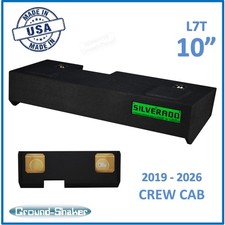 19-2026 Chevy Silverado CREW CAB 10" Dual Sub Box Subwoofer Enclosure Solo Baric