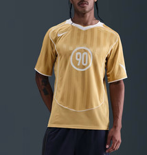 Nike Total 90 Men's Dri-FIT Small Short-Sleeve Soccer Top Gold Jersey IM6307-714