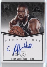 2014-15 Panini Paramount Penmanship Rookies 41/99 Cory Jefferson #PR-CJ Auto 0c2