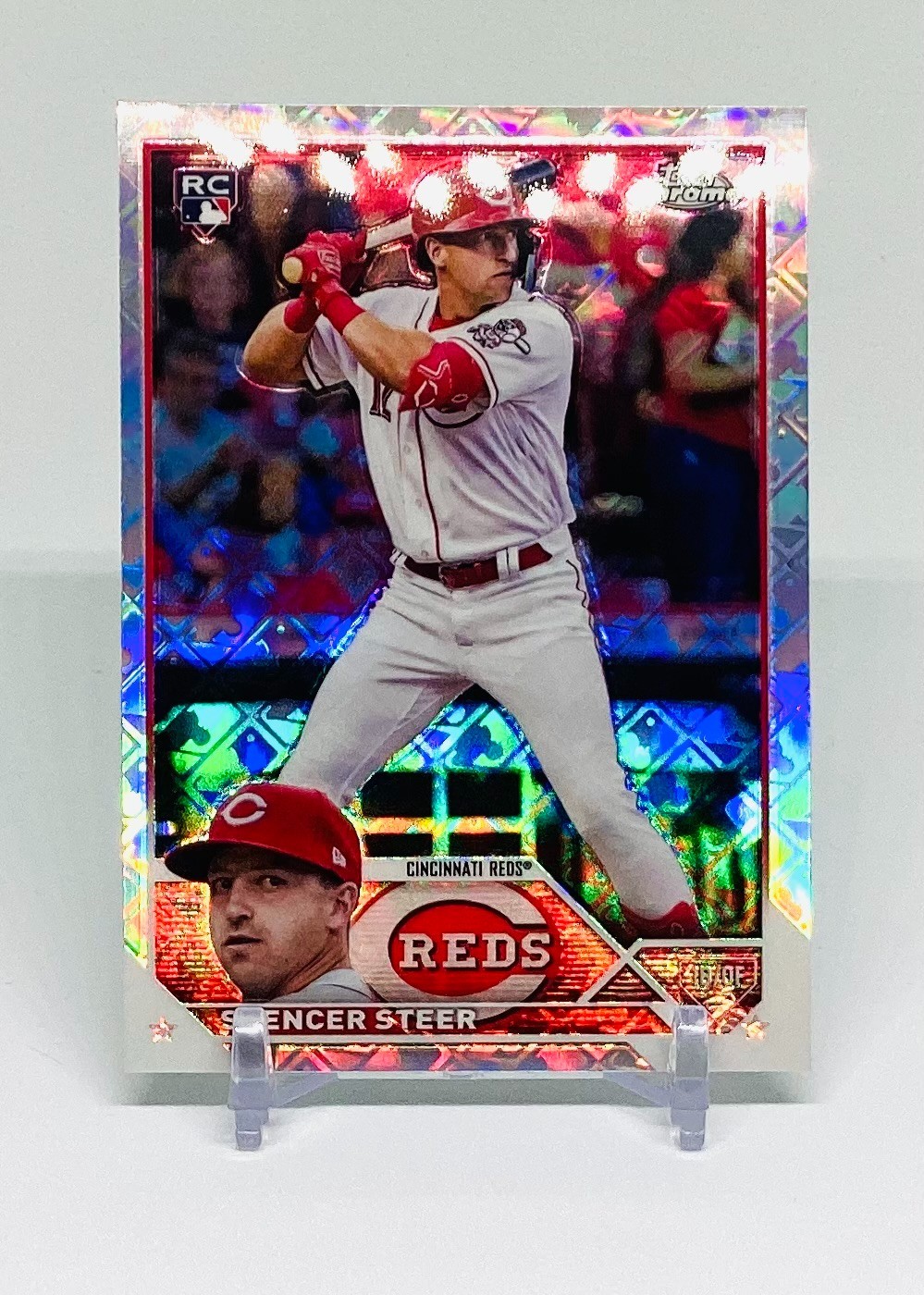 2023 Topps Chrome Logofractor Edition - Spencer Steer #146 (RC)