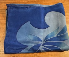 Beautiful, Vibrant, Vintage Blue Tulip Design Rectangular Scarf 16 1/2 X 56