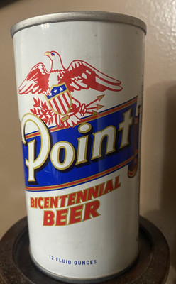 beer cans flat top Point Bicentennial Beer Can Empty Collectible
